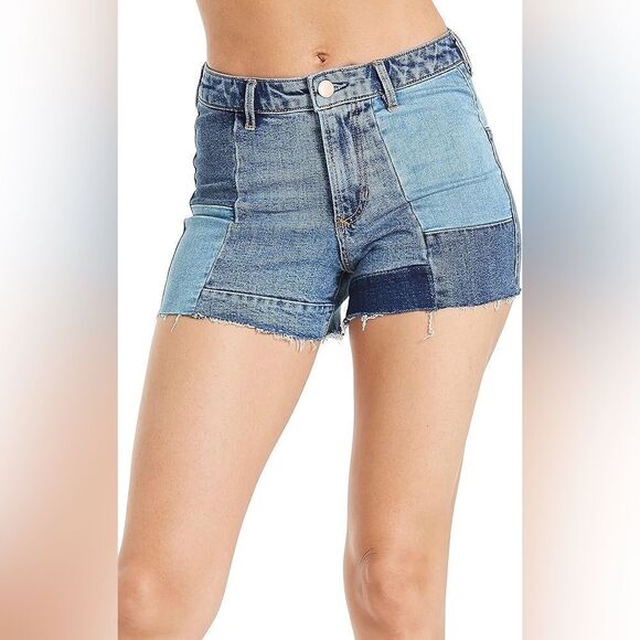 Dear John Pants - DEAR JOHN Iggy Super High Rise Ocean Drive Shorts patchwork